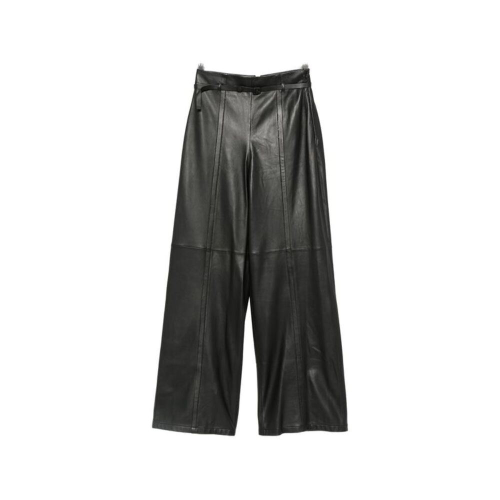 Emporio Armani Women Leather Trousers